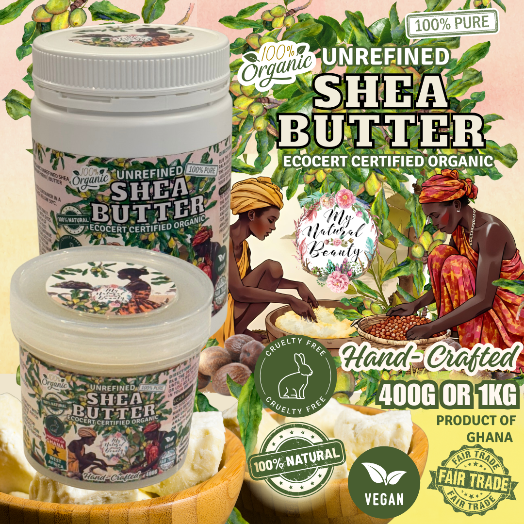 100% Pure Raw Unrefined African Shea Butter - Organic Natural For Hair & Skin - HalalEveryDay