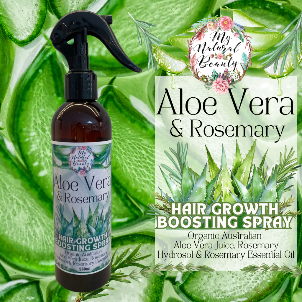 Aloe Vera and Rosemary Hair Growth Boosting Spray | My Natural Beauty