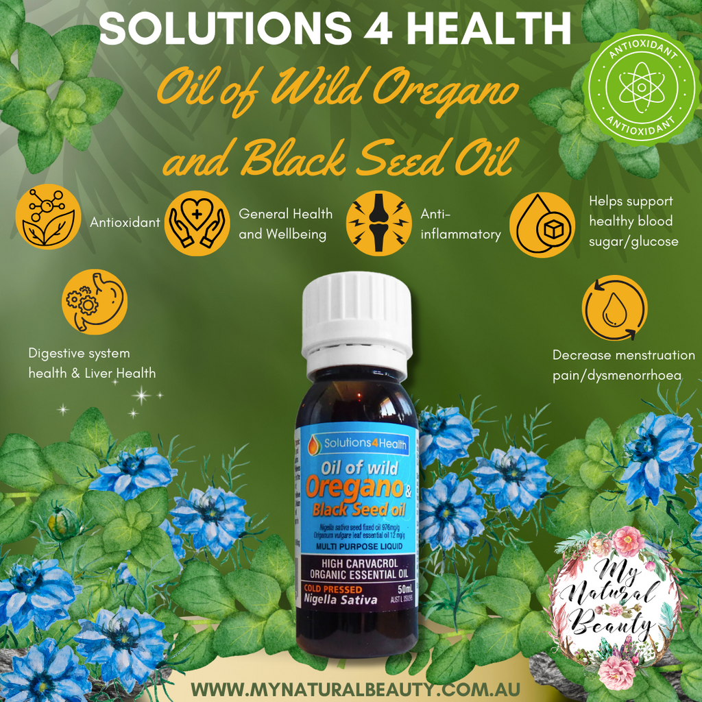 Oil of Wild Oregano & Black Seed Oil 50ml- Solutions 4 Health