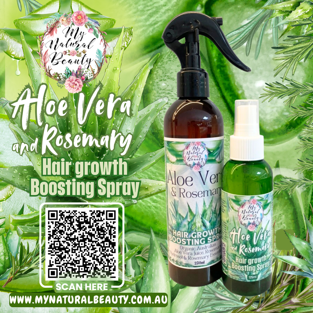 Aloe Vera and Rosemary Hair Growth Boosting Spray | My Natural Beauty