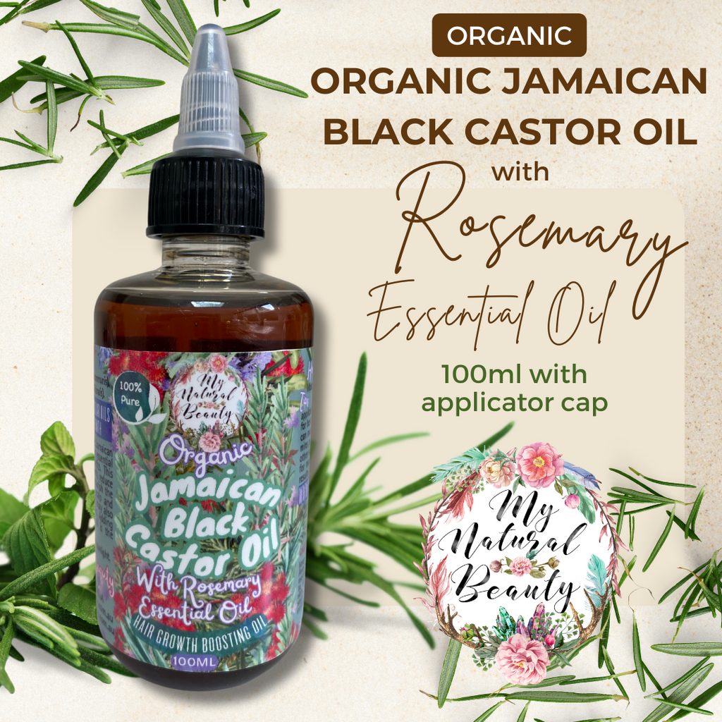 Organic Jamaican Black Castor Oil infused with Rosemary essential oil