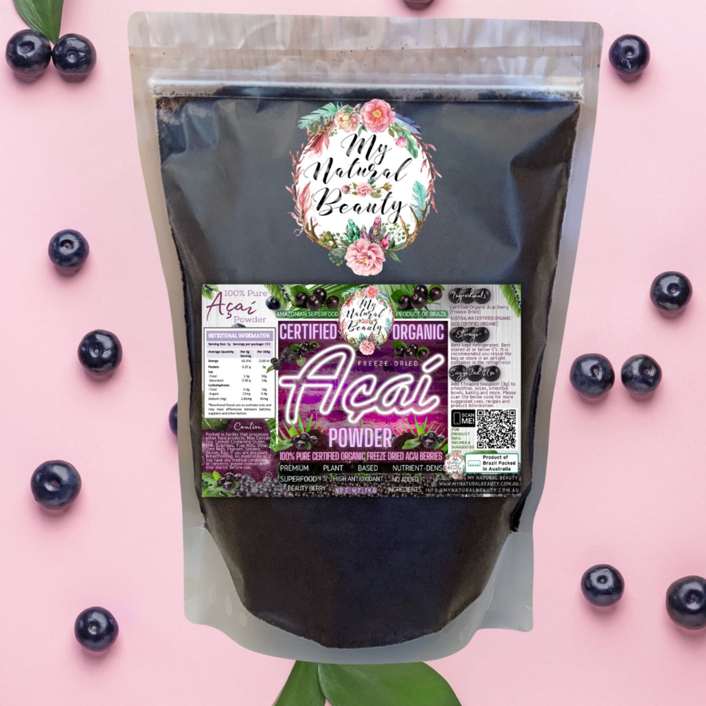  INGREDIENTS:   Certified Organic Acai Berry (Freeze-Dried)