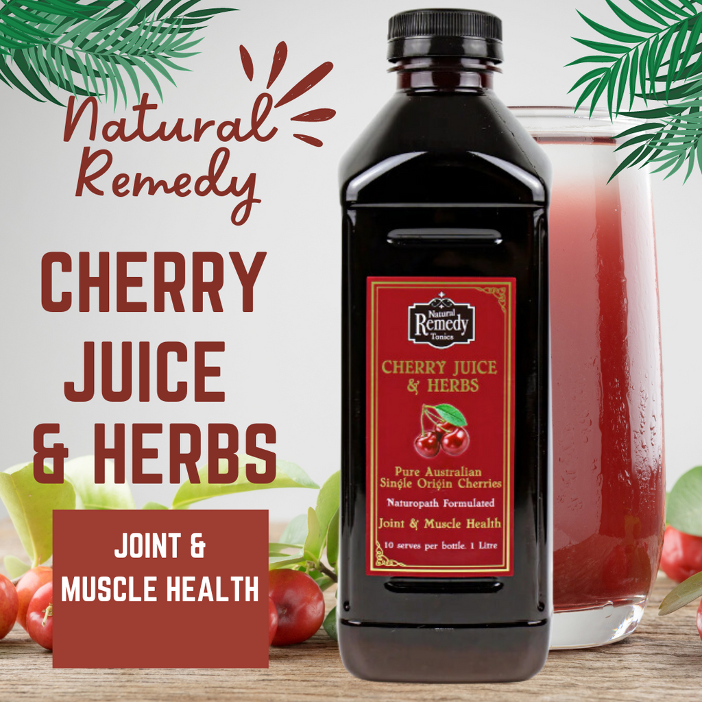  100% pure Australian Cherry Juice blended with Naturopathic herbal complex 2L