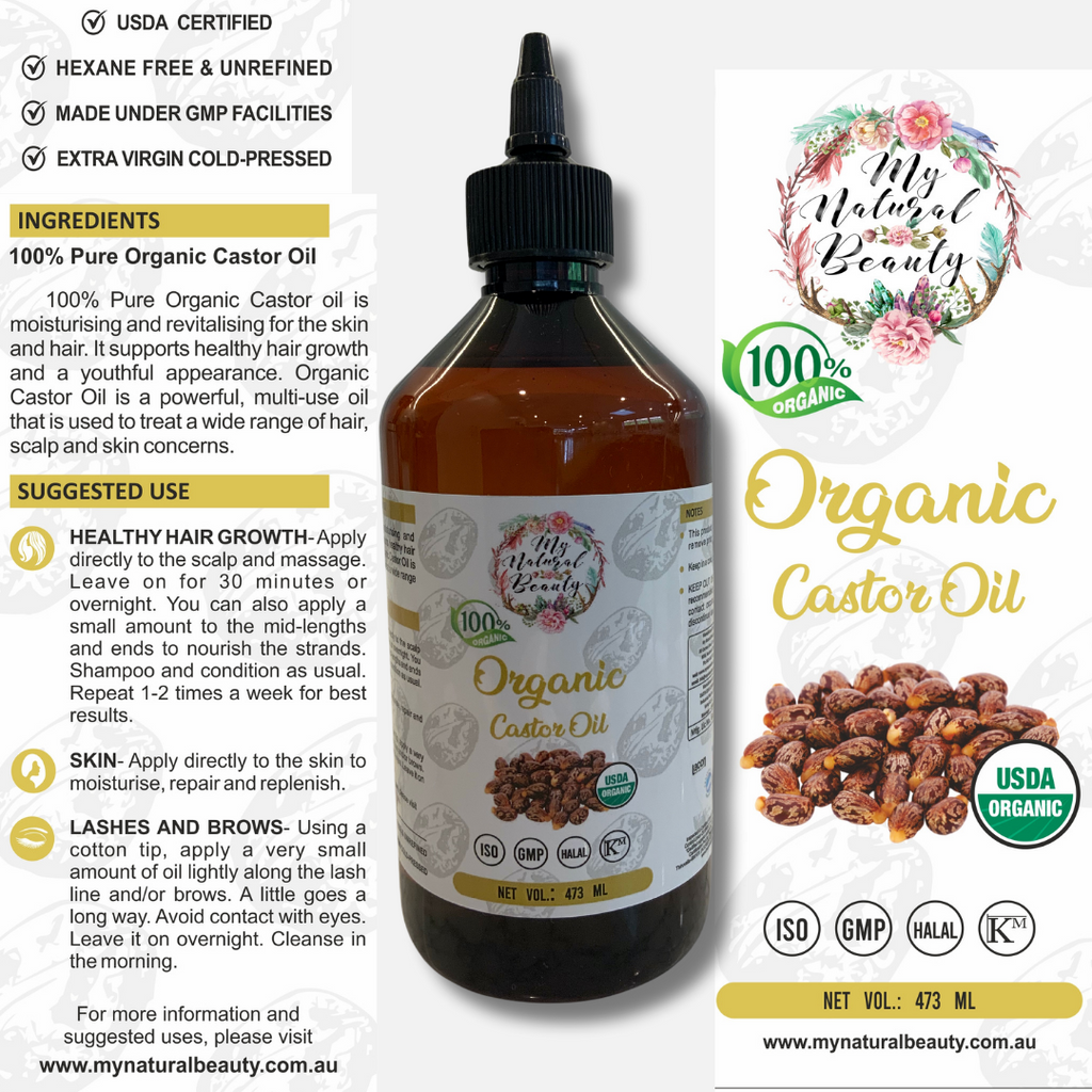 Organic Castor Oil- 473ml