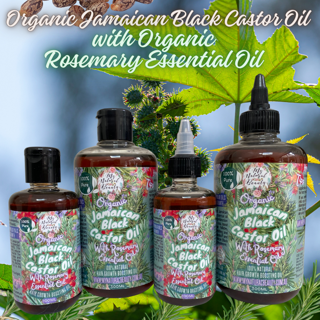Organic Jamaican Black Castor Oil with Rosemary Essential Oil- 100ml, 300ml, 500ml or 1L