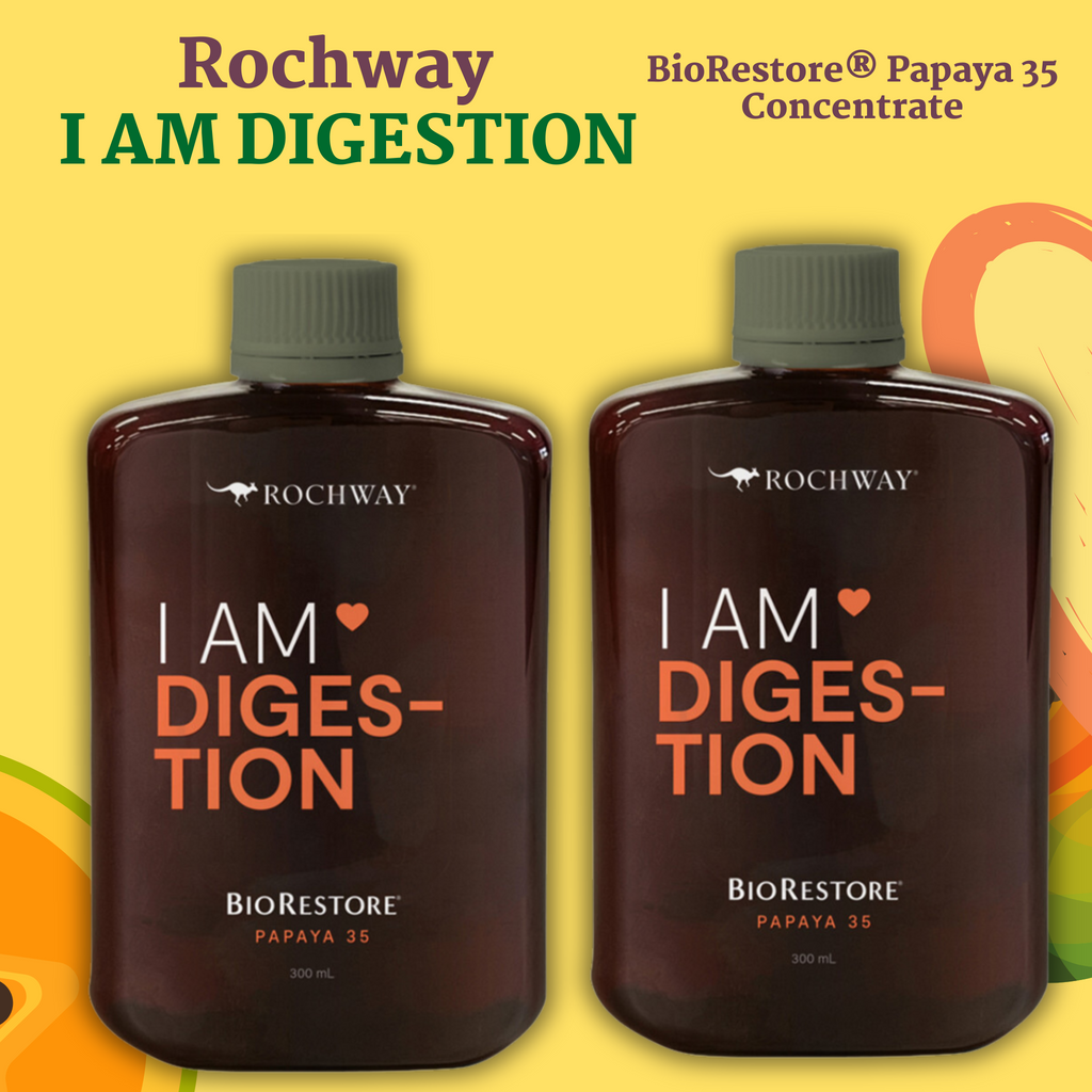 Rochway I Am Digestion (BioRestore Papaya 35) 300ml (TWIN PACK- 2x 300ml)