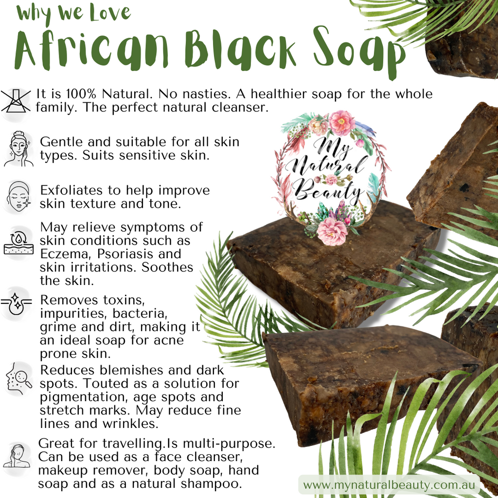 100% PURE AND NATURAL RAW AFRICAN BLACK SOAP – 100g bar