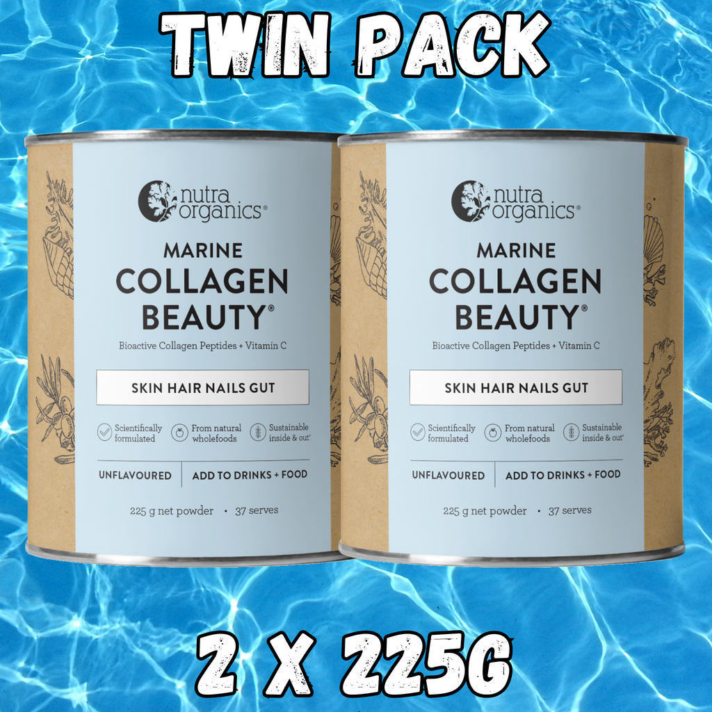 Nutra Organics Marine Collagen Beauty- TWIN PACK 2x 225g