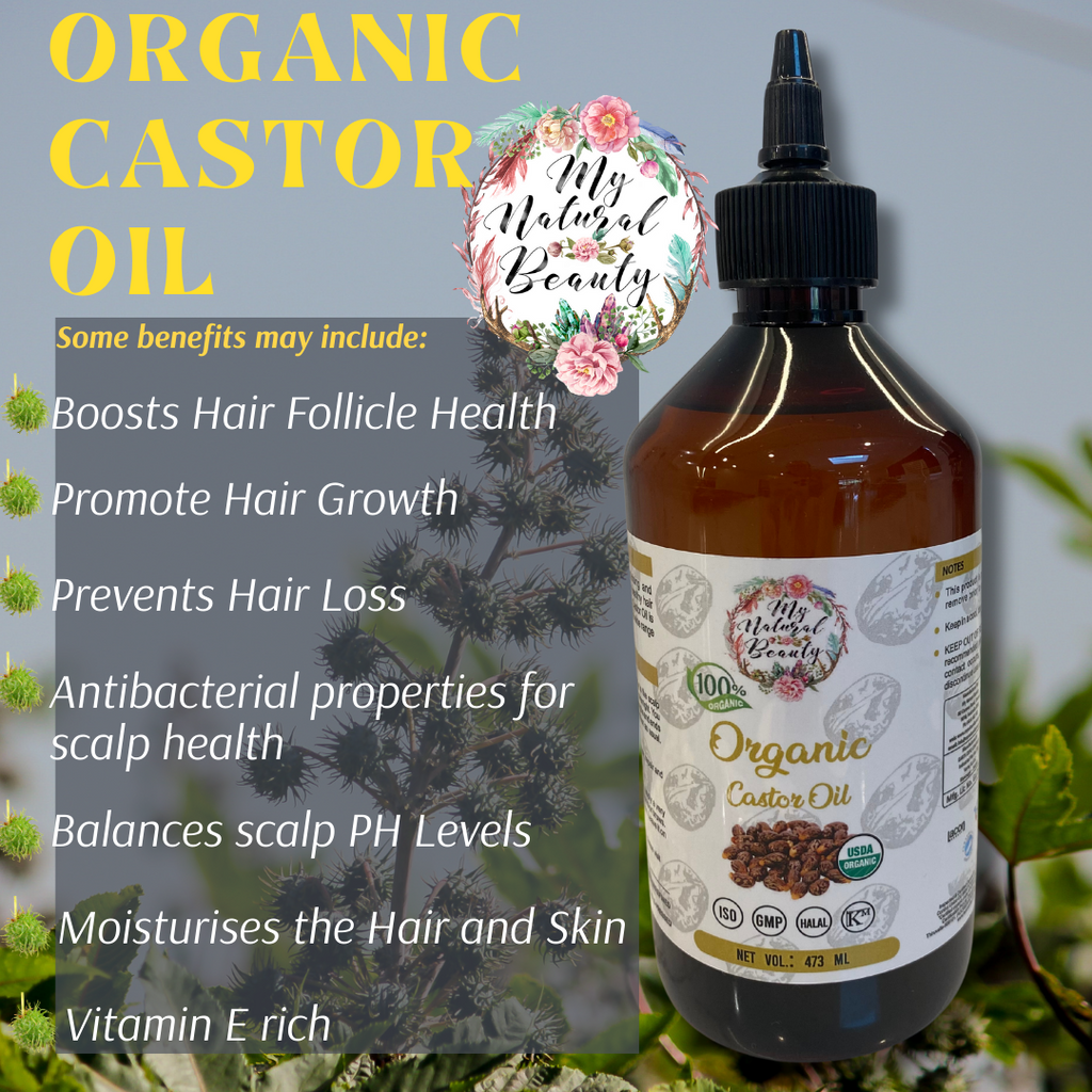 Organic Castor Oil- 473ml     100% Pure Organic Castor Oil (Ricinus communis)    ✓ USDA CERTIFIED ORGANIC   ✓ EXTRA VIRGIN COLD PRESSED   ✓ 100% PURE AND NATURAL   ✓ HEXANE FREE    ✓ UNREFINED