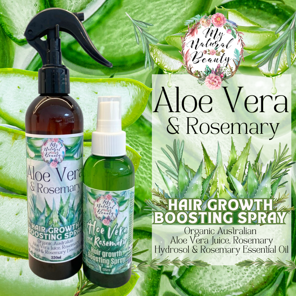 aloe vera plant for natural hair Aloe Vera and Rosemary Hair Growth Boosting Spray