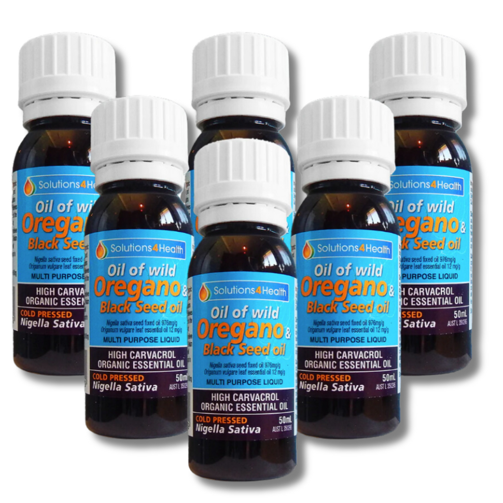 Oil of Wild Oregano & Black Seed Oil 50ml x6  Solutions 4 Health