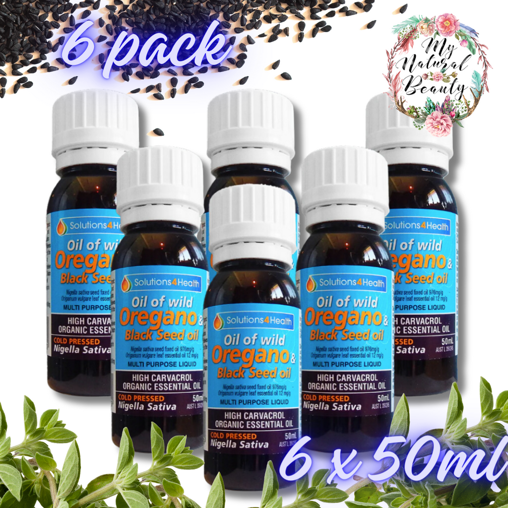 Oil of Wild Oregano & Black Seed Oil 50ml Solutions 4 Health    Healthy Blood Sugar- Liver Health – Dysmenorrhea    Specific species with highest therapeutic properties, Nigella Sativa & Origanum vulgare. General health & wellbeing Antioxidant