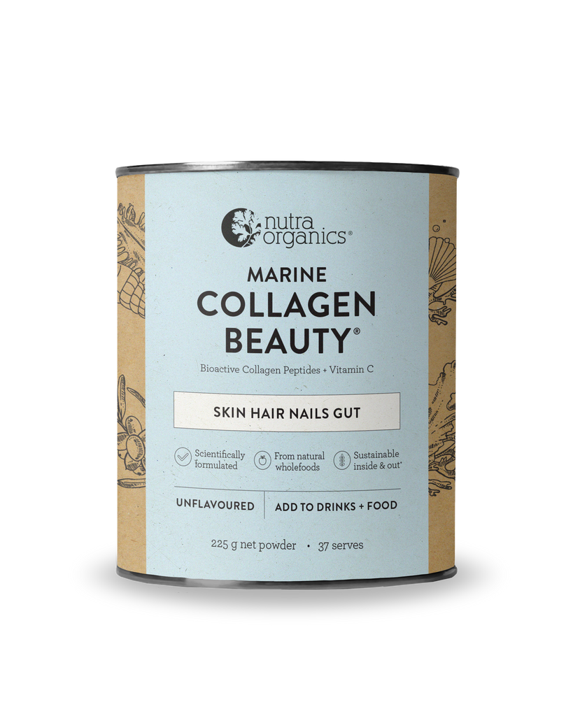 Nutra Organics Marine Collagen Beauty™ Skin. Hair. Nails. Gut. 225g