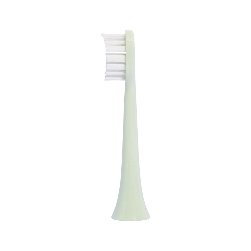 Gem Electric Toothbrush Replacement Heads Mint Green -4 PACK (2x packs of 2)