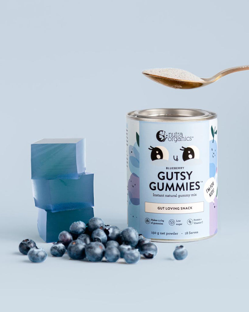 Nutra Organics Gutsy Gummies- Blueberry - 150g