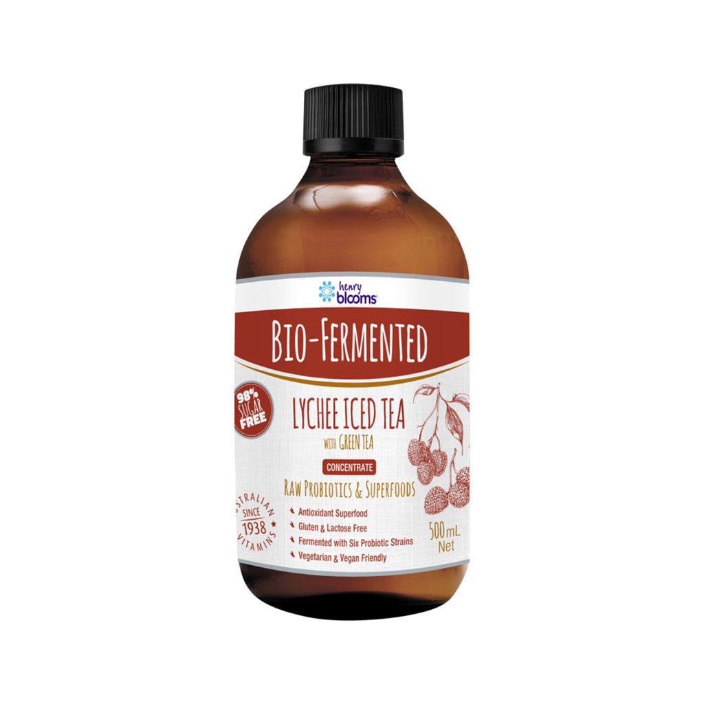 Henry Blooms Bio-Fermented Lychee Iced Tea Concentrate (with Green Tea) 500ml