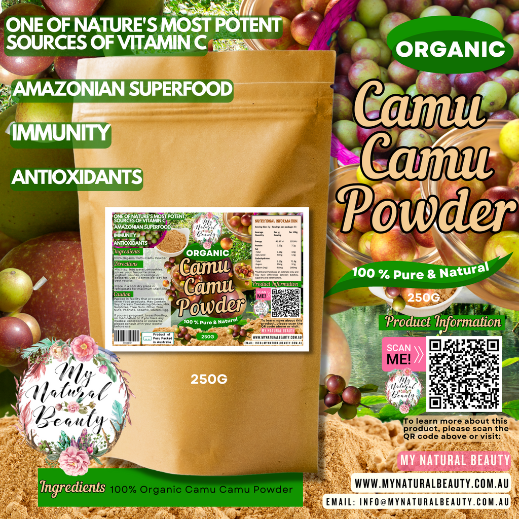 100% Organic Camu Camu Powder- 250g | My Natural Beauty