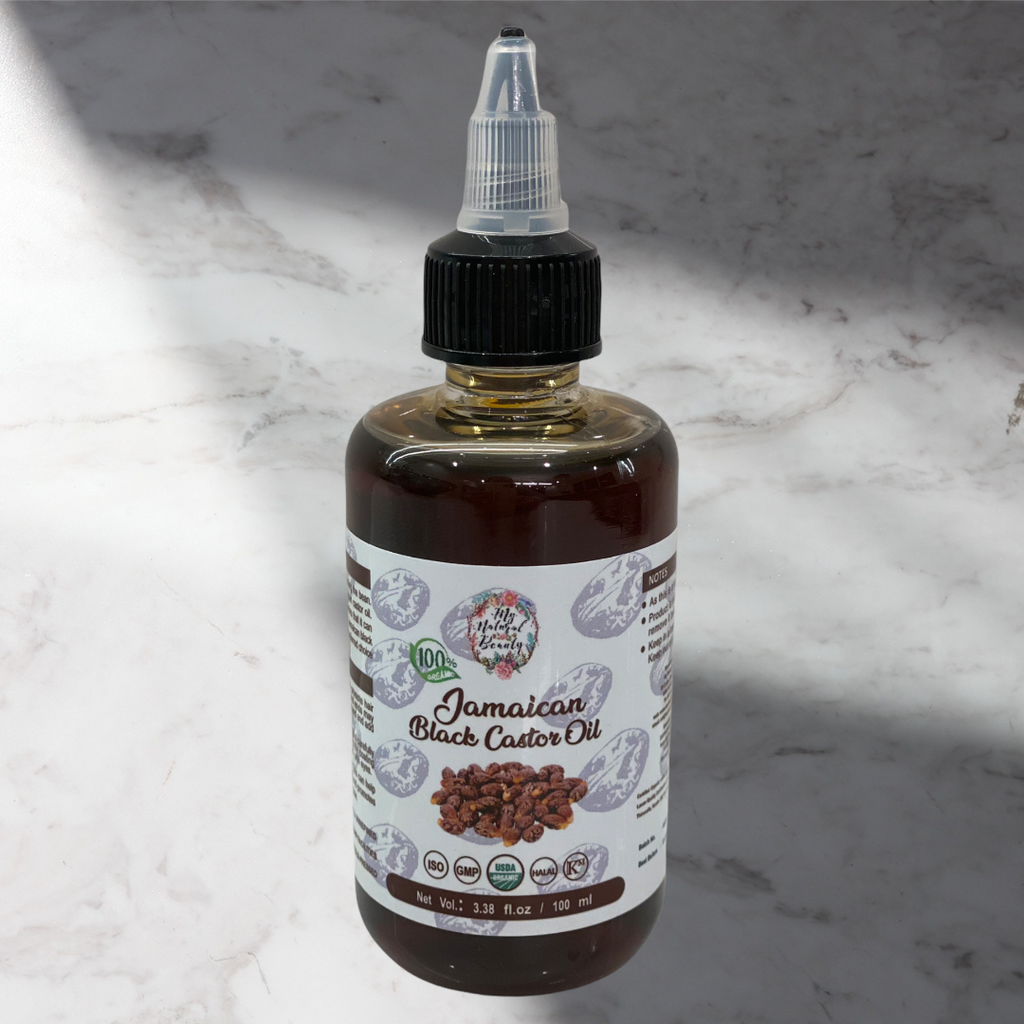 Jamaican Black Castor oil (JBCO) helps promote hair growth; it also keeps your hair soft, moisturised, and strong. JBCO is also a natural antibacterial and antifungal, so it's great for those who have flaky or itchy scalp conditions.