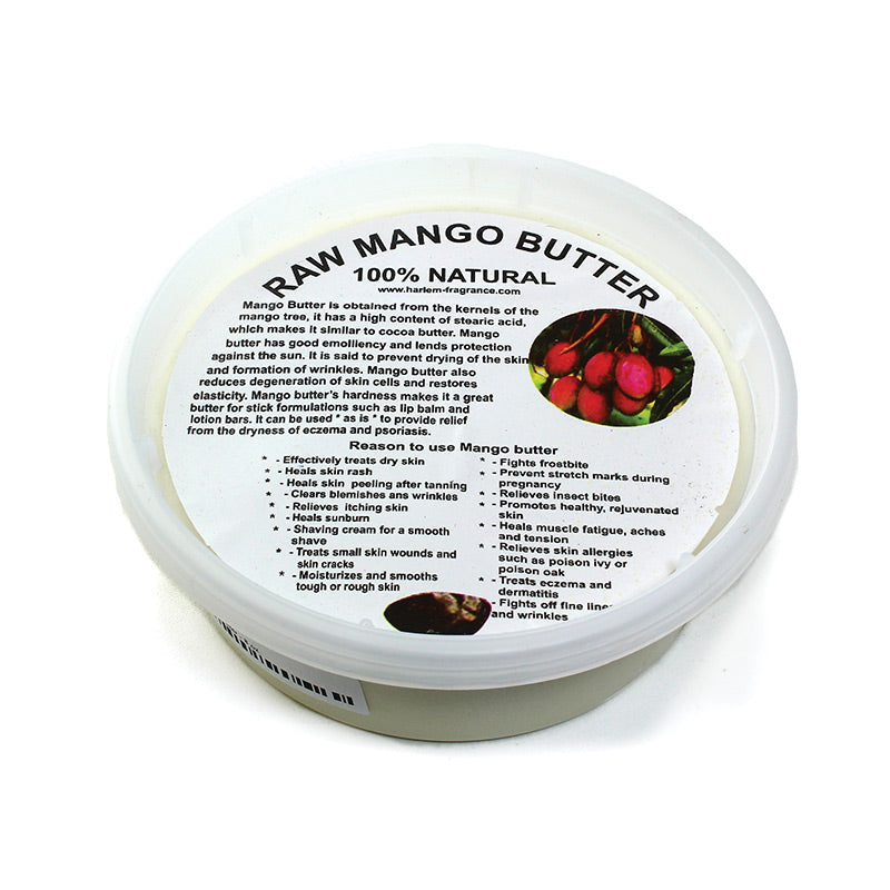 100% Pure Raw Unrefined Mango Butter -453 grams in tub. Bulk. Free shipping over $60