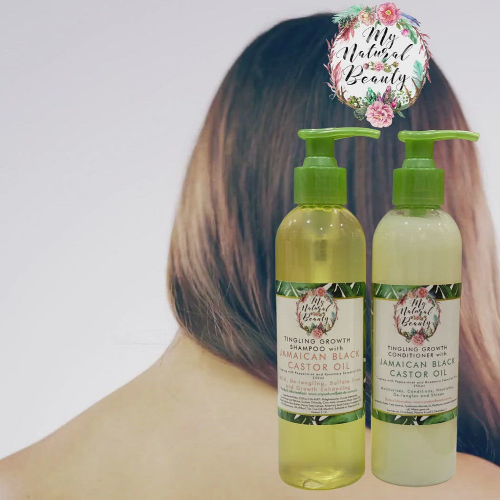 Jamaican Black Castor Oil Tingling Hair Growth Shampoo and Conditioner