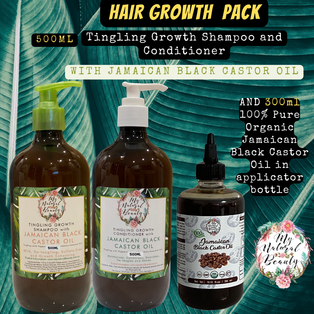 Hair Growth Shampoo and Conditioner. Hair Growth Hair Products. Natural Hair growth products Australia. Buy Jamaican Black Castor Oil Australia.
