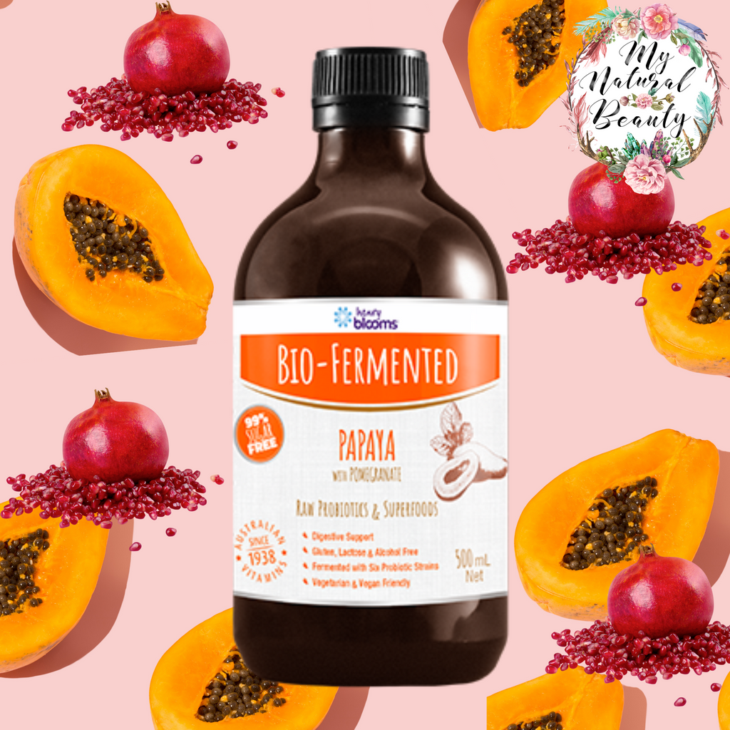 Henry Blooms Bio-Fermented Papaya with Pomegranate 500ml PROBIOTIC / DIGESTION / ANTIOXIDANT