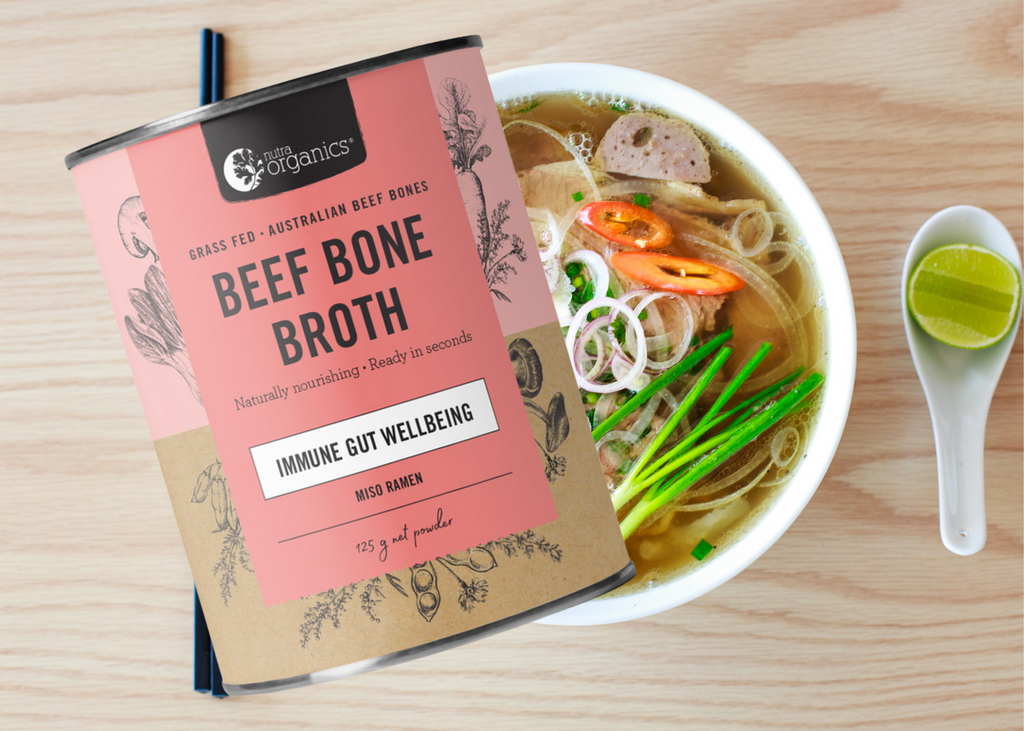 Nutra Organics Beef Bone Broth Miso Ramen Northern Beaches of Sydney Nutra Organics Stockist