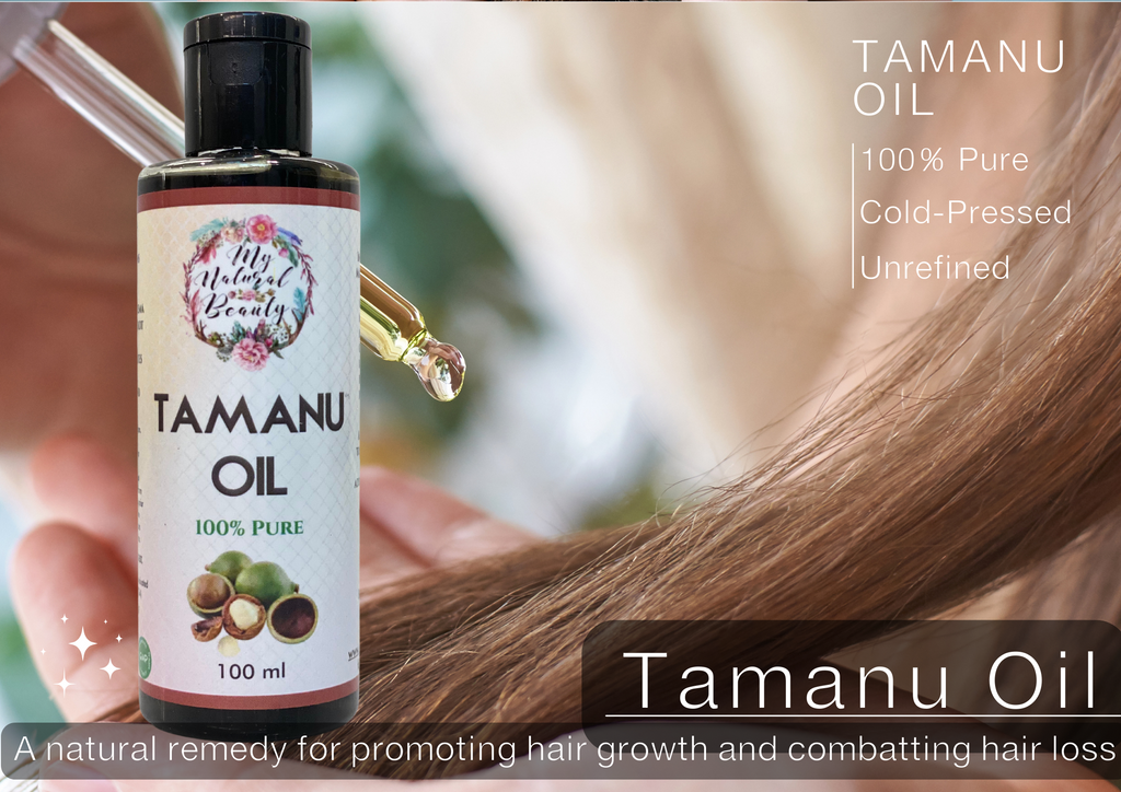 100% Pure Tamanu Oil - Cold Pressed- Natural hair loss treatment. Natural remedy for hair growth. Hair growth oil.  One of the best oils for hair growth.