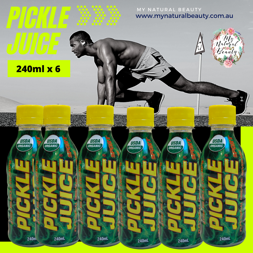     - Pickle juice is 100% natural, purpose built isotonic beverage designed specifically to stop muscle cramps and prevent them from returning.     -  Perfect for those who suffer night cramps or cramp from low to mild exertion.     - 100% natural isotonic     - 100% Certified Organic, 100% sugar free, caffeine free, fat free, calorie free,  GMO free, gluten free     - 10x more electrolytes than other sports drinks