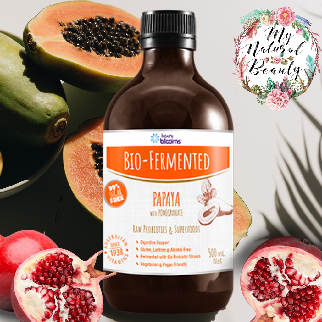 Henry Blooms Bio-Fermented Papaya with Pomegranate 500ml PROBIOTIC / DIGESTION / ANTIOXIDANT