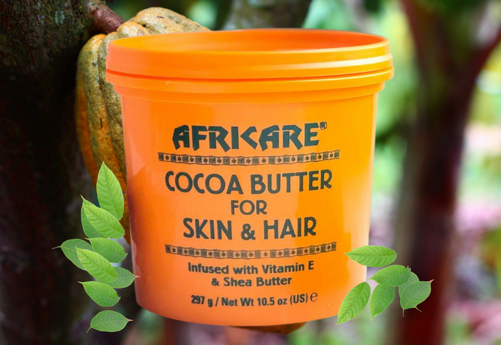 Africare Cocoa Butter for Skin and Hair  Curly Kinky Dry hair. Frizzy hair