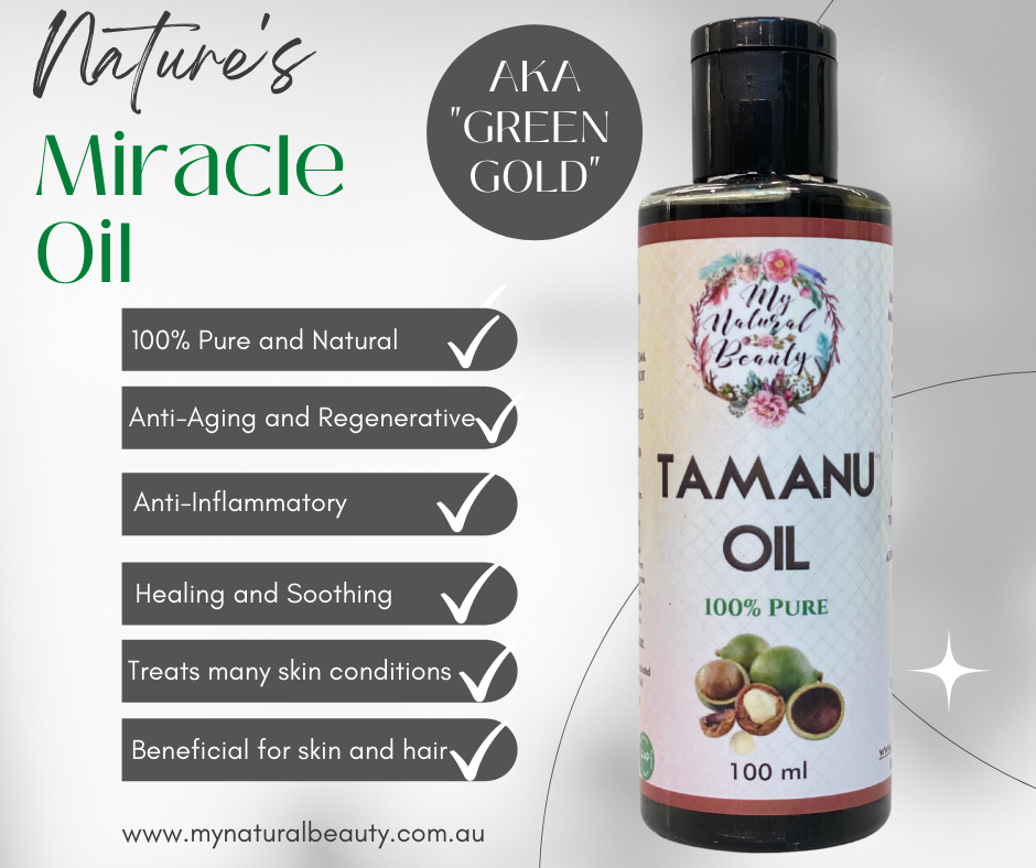 100% Pure Tamanu Oil – 100ml   Calophyllum Inophyllum (Tamanu) Seed Oil. Australia. Ships Australia wide. Buy Tamanu Oil Australia.. 100% Pure Cold-Pressed. Unrefined premium.