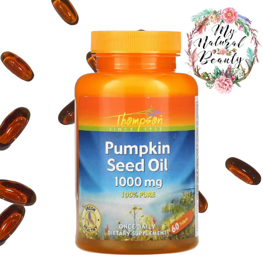  Pumpkin Seed Oil Capsules 1000mg- 100% Pure   Once Daily Supplement- 60 Softgels  Thompson, Pumpkin Seed Oil, 1000 mg, 60 Softgels Buy online Australia