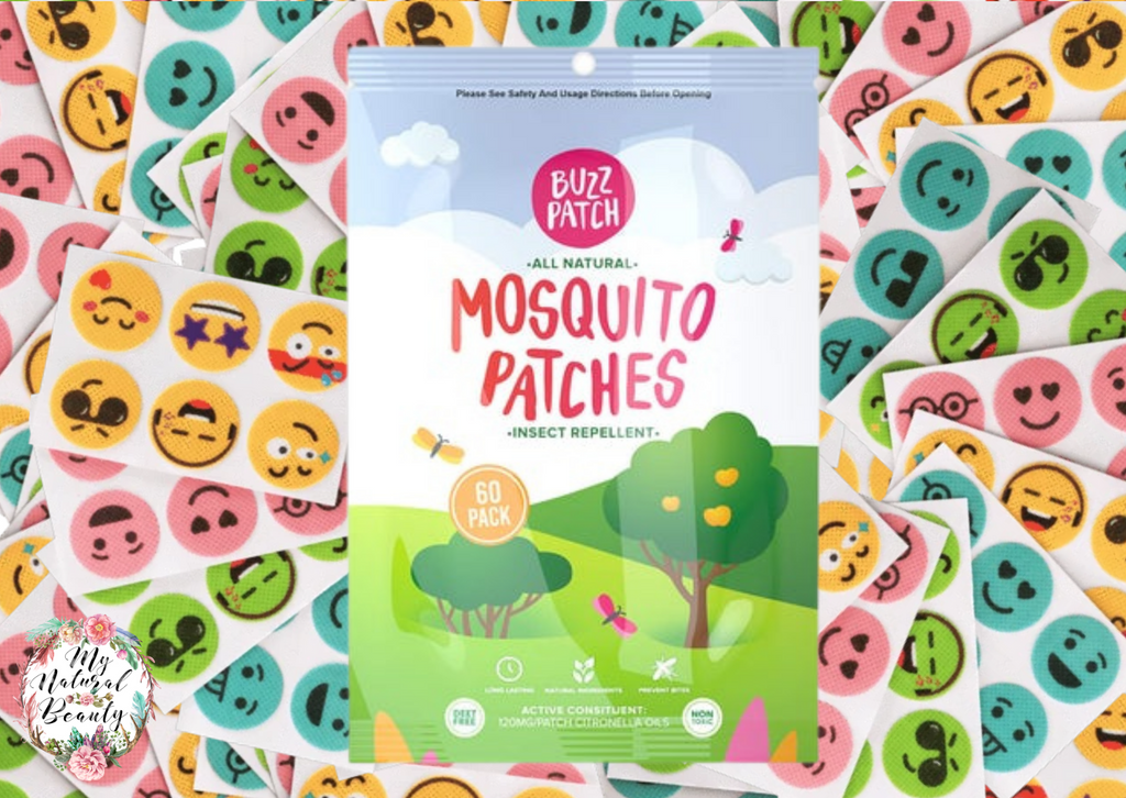 BuzzPatch Mosquito Repellant Patches   Pack of 60 assorted colours BuzzPatch mosquito repellent stickers. The world’s #1 all-natural, non-spray protection against mosquitoes!. Free shipping Australia wide.  Northern beaches NSW.