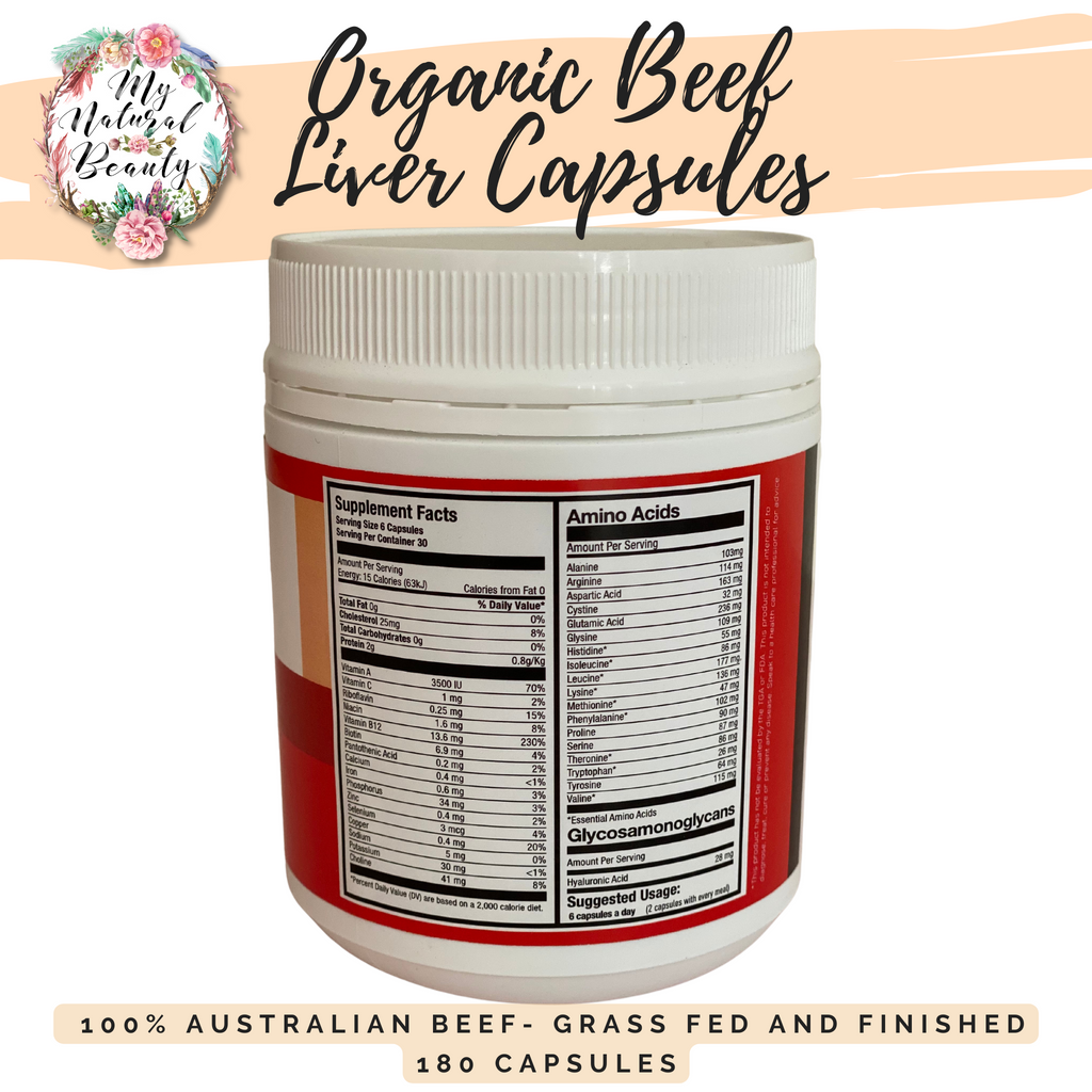 Beef Liver. Benefits. Beef Liver Capsules online Australia