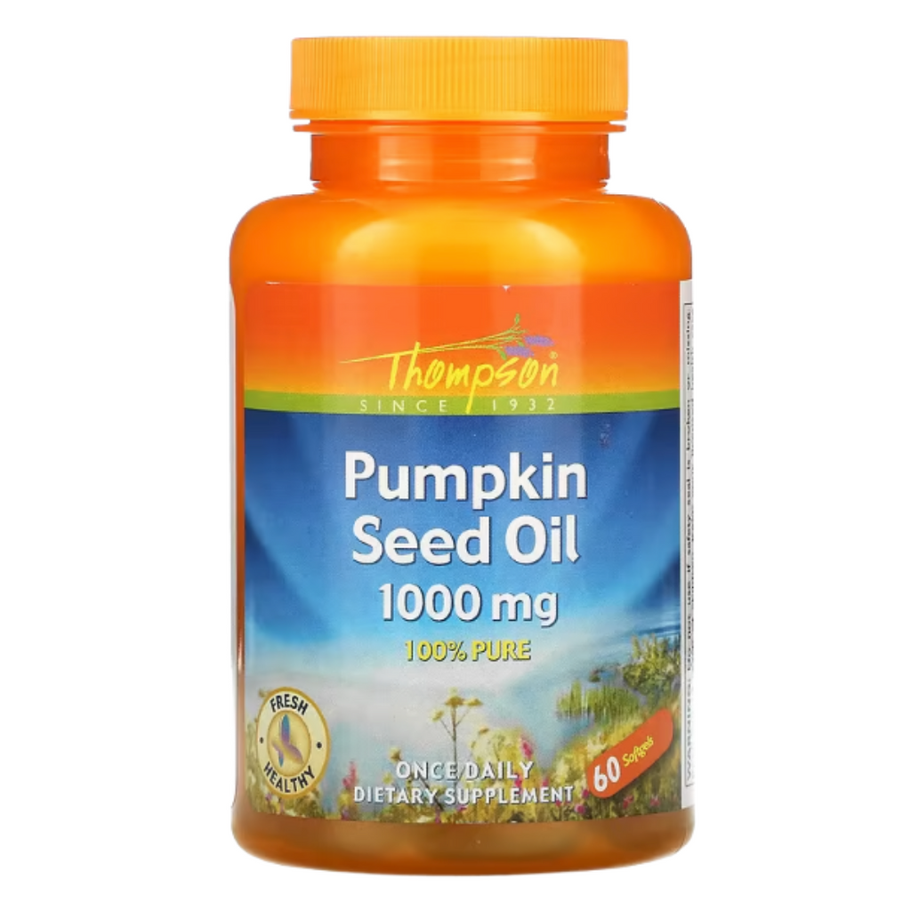  Pumpkin Seed Oil Capsules 1000mg- 100% Pure   Once Daily Supplement- 60 Softgels  Thompson, Pumpkin Seed Oil, 1000 mg, 60 Softgels Buy online Australia