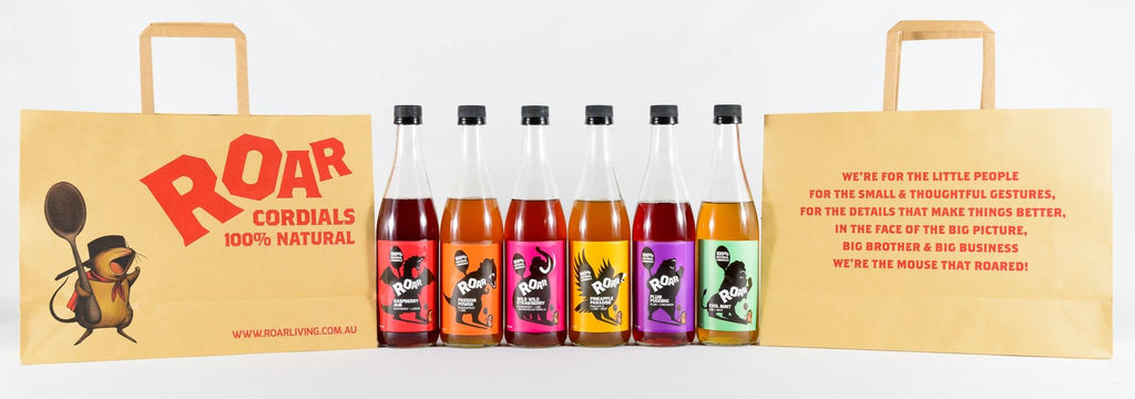 ROAR LIVING™ CORDIAL RANGE 6 PACK BUNDLE     This product includes FREE SHIPPING Australia-wide  This is a wonderful bundle that includes 6x 500ml Roar Living Cordials. If you order this you will receive one of each flavour. However if you prefer to specify which flavours you would like please leave us a note at check out with the 6 flavours you choose. If no note is left we will include one of each flavour. 