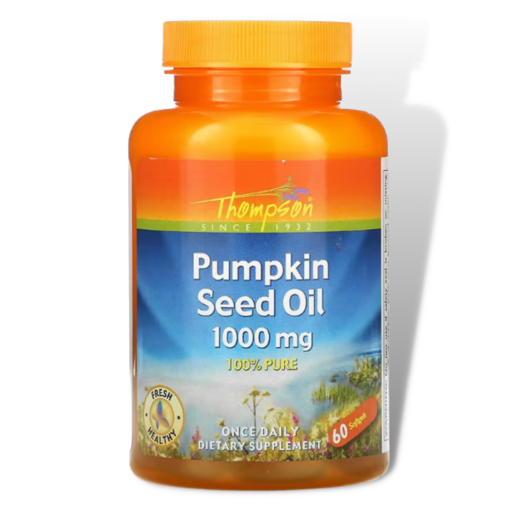  Pumpkin Seed Oil Capsules 1000mg- 100% Pure   Once Daily Supplement- 60 Softgels  Thompson, Pumpkin Seed Oil, 1000 mg, 60 Softgels Buy online Australia