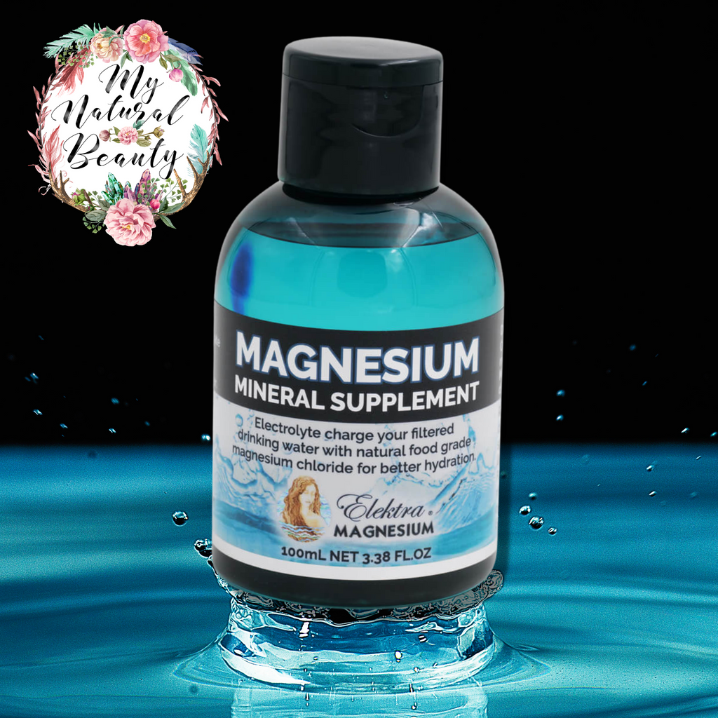 Improve hydration at a cellular level with electrolyte drops supplement for drinking water.   Electrolyte charge your filtered drinking water for better hydration with natural food grade magnesium chloride, which is fully water soluble and easy to absorb just like in natural spring water. Each 100mL bottle contains 11,600mg elemental magnesium, ie.116mg per mL and 15 drops per mL.