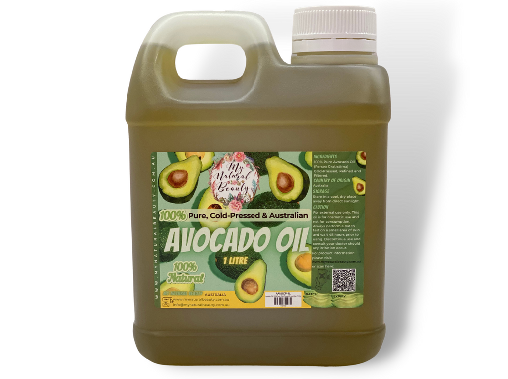 1 Litre 100% Pure Avocado Oil- Premium Cold Pressed Australian- DIY skincare
