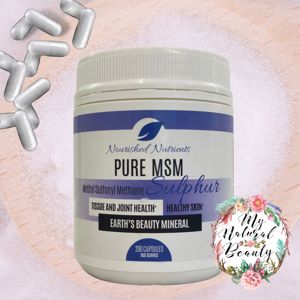 Pure MSM Capsules. Northern Beaches Sydney Australia. ·      Helps support cartilage and joint health* ·      Aids in collagen and keratin production* ·      100% pure and vegan friendly ·      Assists with healthy aging* ·      Can help reduce inflammation* ·      Excellent source of sulphur ·      Aids in protecting and rebuilding tissue