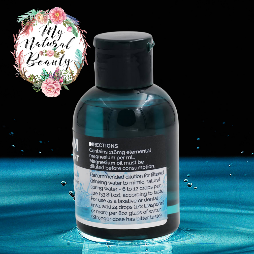 Improve hydration at a cellular level with electrolyte drops supplement for drinking water.   Electrolyte charge your filtered drinking water for better hydration with natural food grade magnesium chloride, which is fully water soluble and easy to absorb just like in natural spring water. Each 100mL bottle contains 11,600mg elemental magnesium, ie.116mg per mL and 15 drops per mL.
