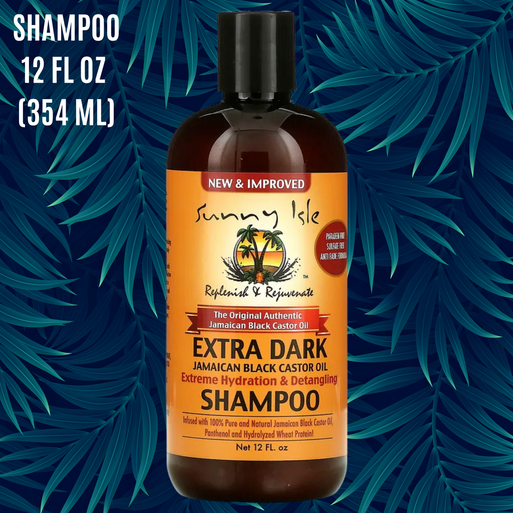 The ultimate Natural Hair Growth Bundle contains 3 amazing products:    1x Sunny Isle, Extra Dark Jamaican Black Castor Oil Shampoo, 12 fl oz (354ml); and  1x Sunny Isle, Extra Dark Jamaican Black Castor Oil Conditioner, 12 fl oz  1x Sunny Isle Extra Dark Jamaican Black Castor Oil Hair Food Pomade 4 oz.