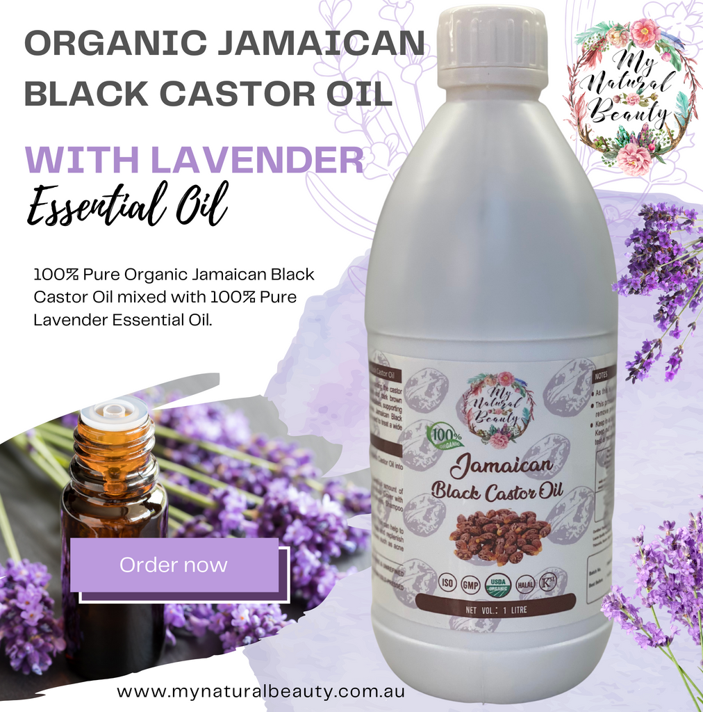 Bulk JamaIcan Black Castor Oil with lavender essential oil Australia.