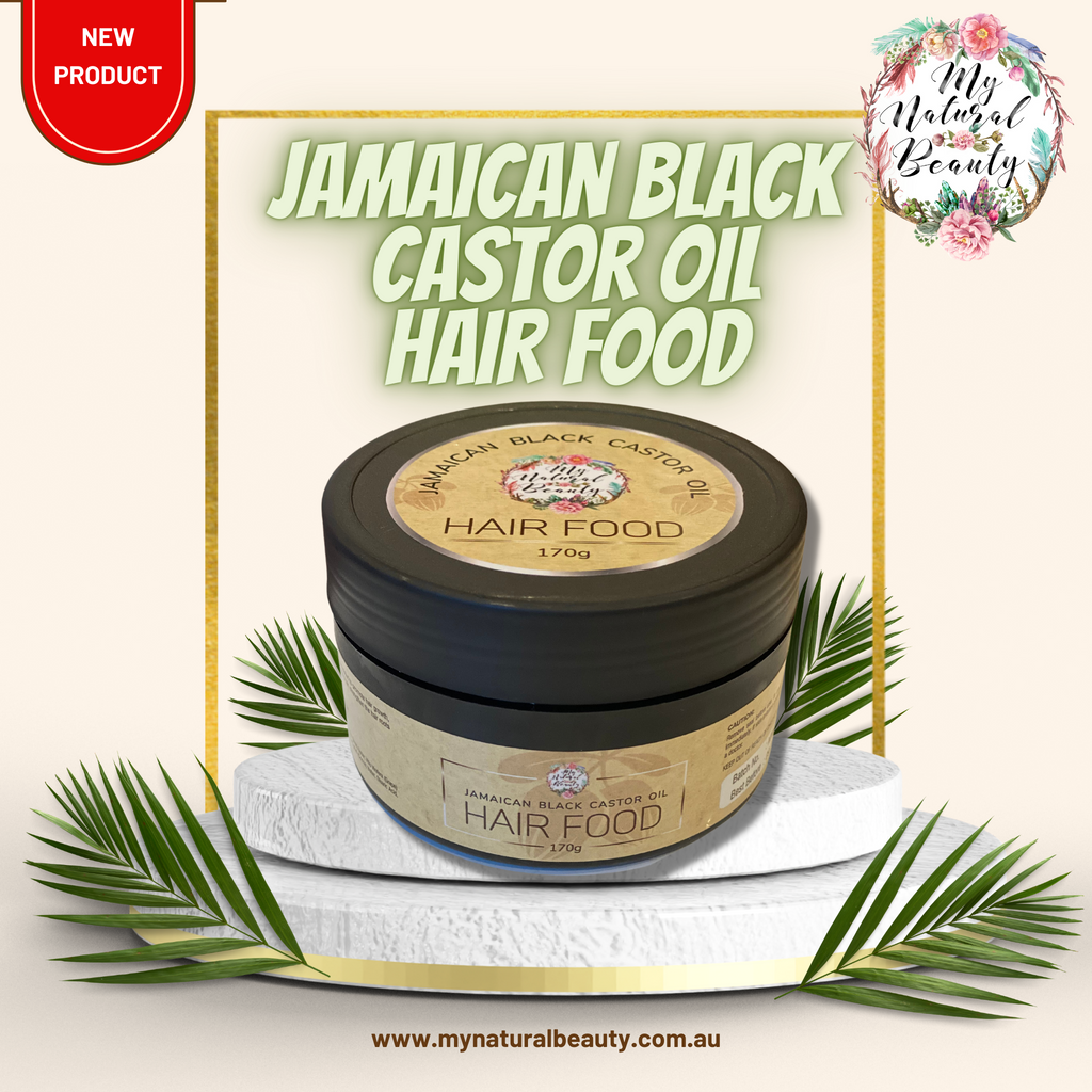 Jamaican Black Castor Oil Hair Food- 170g    Feed your hair and scalp with My Natural Beauty’s Jamaican Black Castor Oil Hair Food! Natural Hair Growth Treatment. Re-grow hair naturally. Premium ingredients for maximum results.  