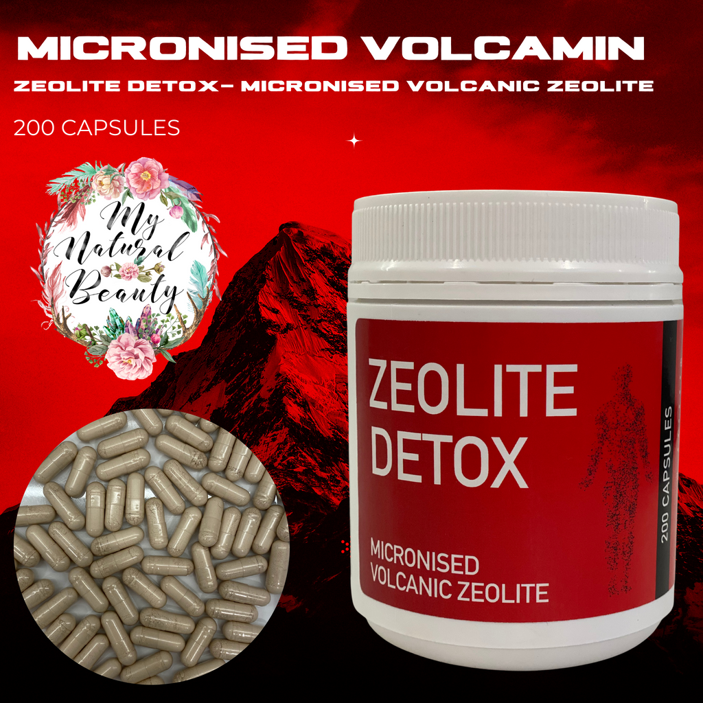 ZEOLITE DETOX- Micronised Volcanic Zeolite – 200 Capsules  Volcamin Zeolite capsules (micronised) . Buy Sydney Australia. FREE Shipping over $60.00