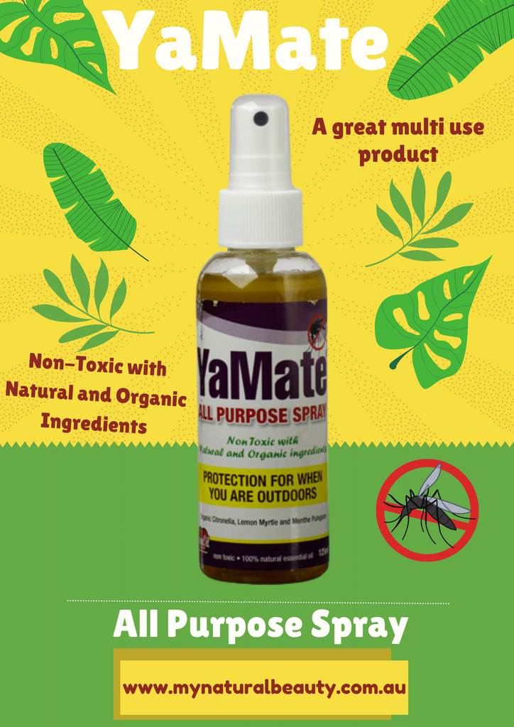 YaMate Spray doesn’t contain any harmful chemicals or synthetic frangrances. 100% Australian made and owned.   It’s time you stopped using toxic repellents that are harmful to your family.  Buy Cromer NSW. Buy Online. Free shipping over $60.00.. 