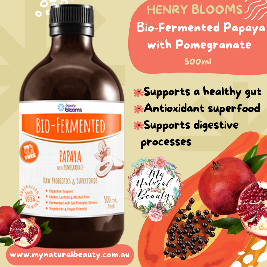    Henry Blooms Bio-Fermented Papaya with Pomegranate 500ml    PROBIOTIC /   DIGESTION /   ANTIOXIDANT