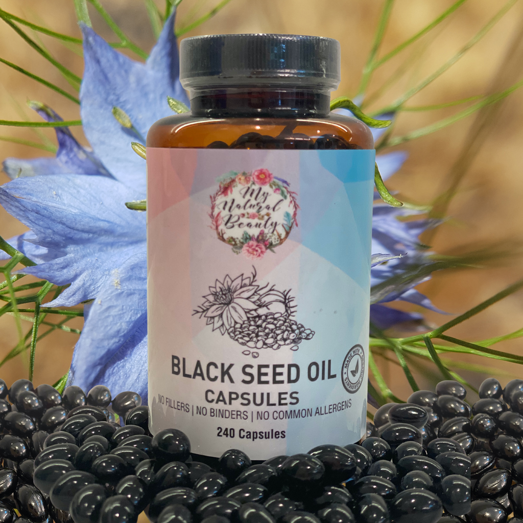 Black Seed Oil is a rich source of unsaturated essential fatty acids (EFA's) and offers many nutritional benefits for good health. Black Seed Oil is packed full of antioxidants, vitamins and naturally occurring constituents that make it a wonderfully unique supplement to support a healthy immune system.    Containing 100% Pure Nigella Sativa Oil, our Black Seed Oil capsules carefully harvested and extracted with a cold-press method in order to ensure our oil is of the highest standards.