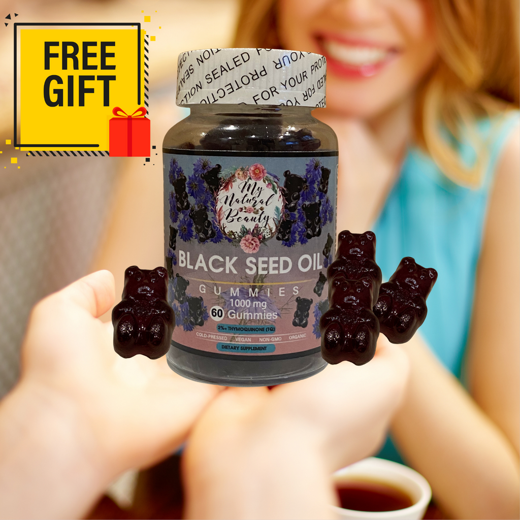 BLACK SEED OIL CAPSULES (240 caps) and RECEIVE A FREE BLACK SEED OIL GUMMIES (60 Gummies) (Free Gift Value- $39.95)